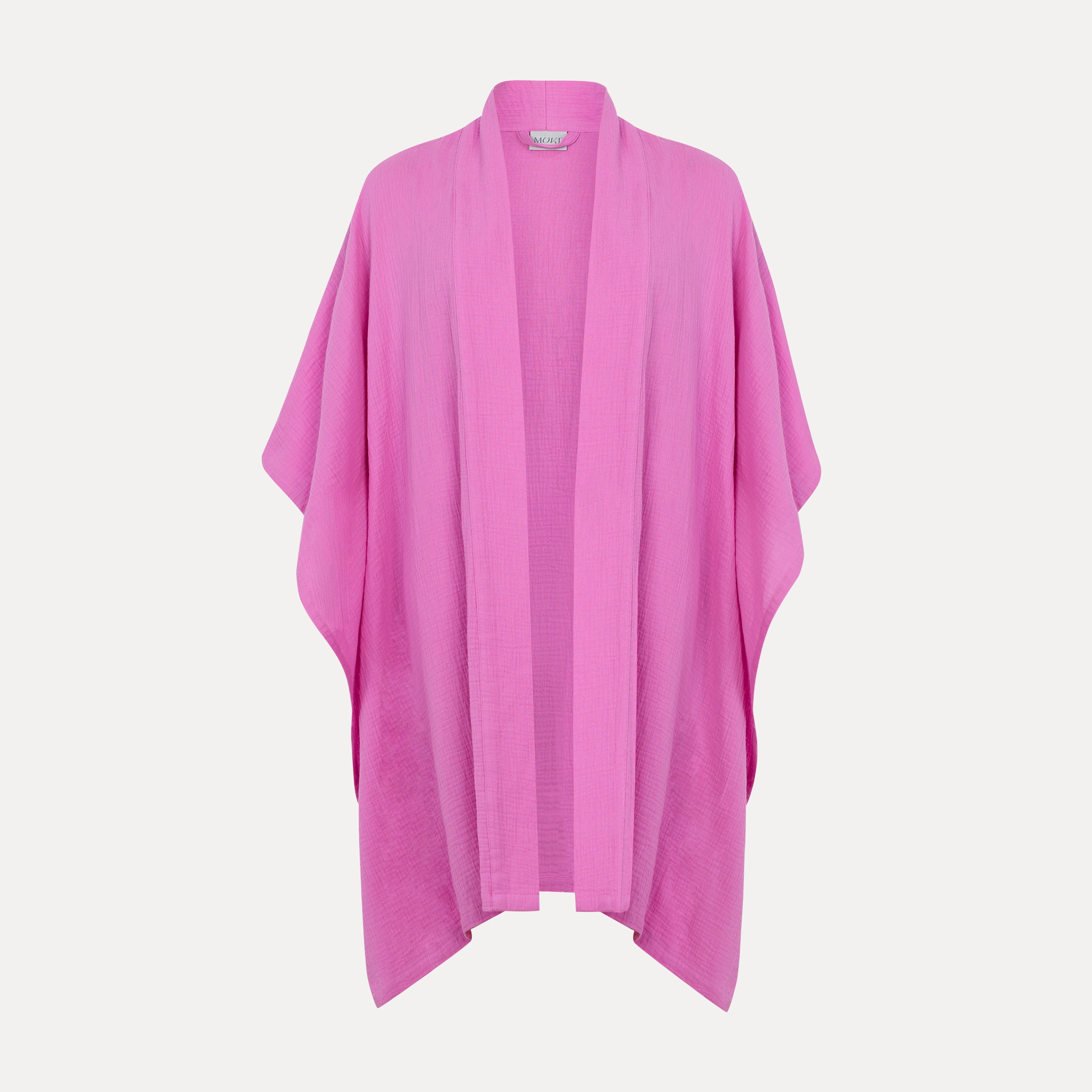 poncho, kimono, cardigan, pink, open-front, poncho, Strickoberteil, pink, Kragenlos, Überwurf