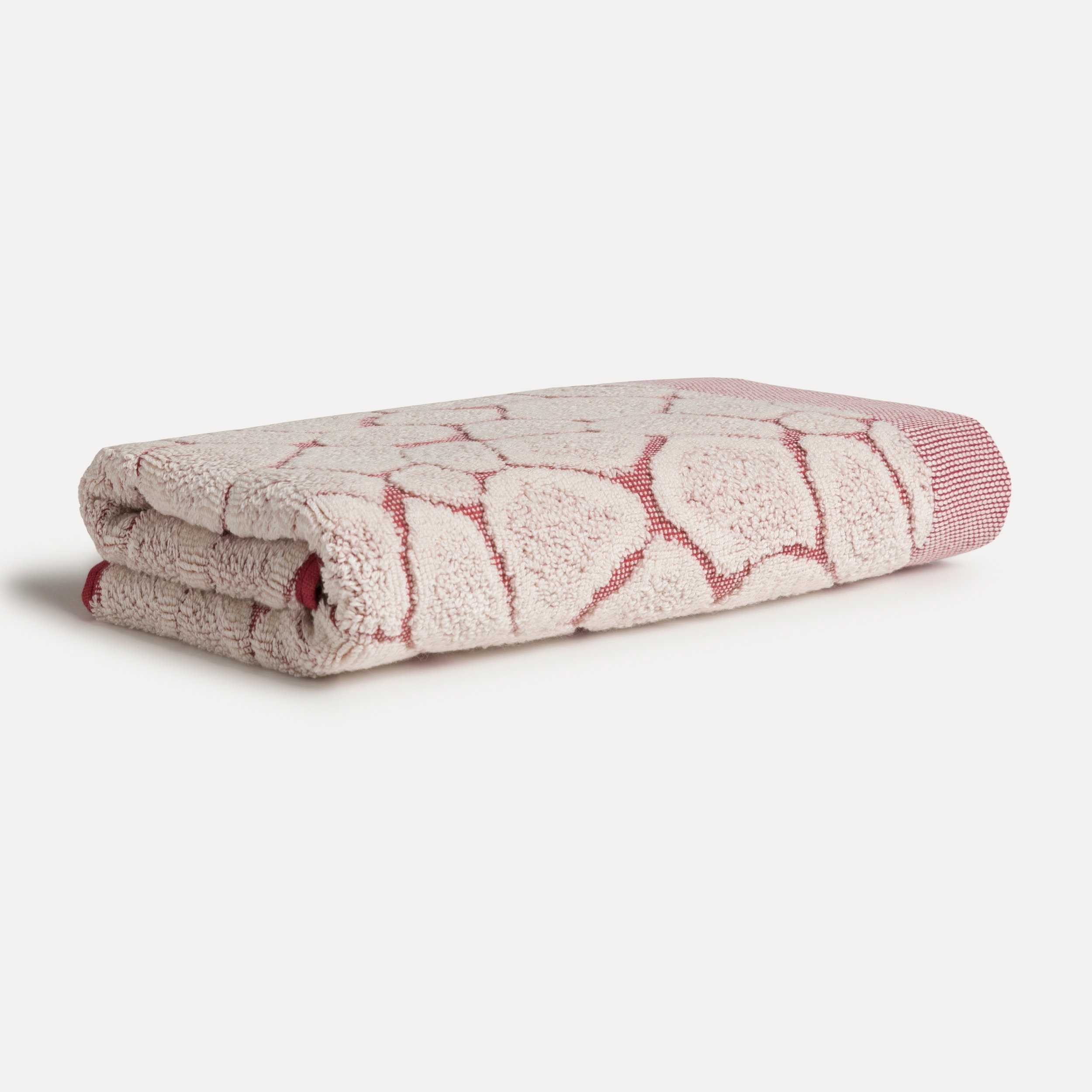 Handtuch, Tuch, Bademantel, rosa, Geometrisch Muster