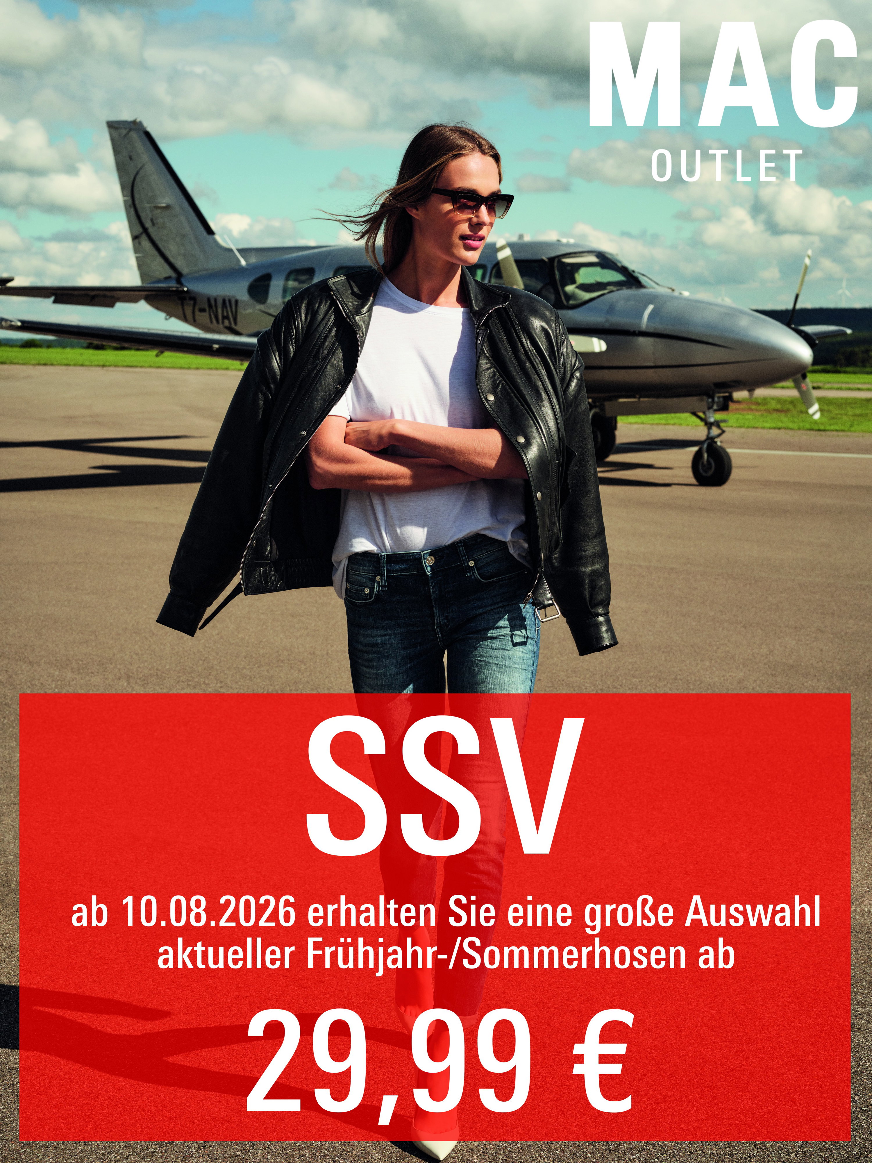lederjacke, jeans, t-shirt, sonnenbrille, flugzeug