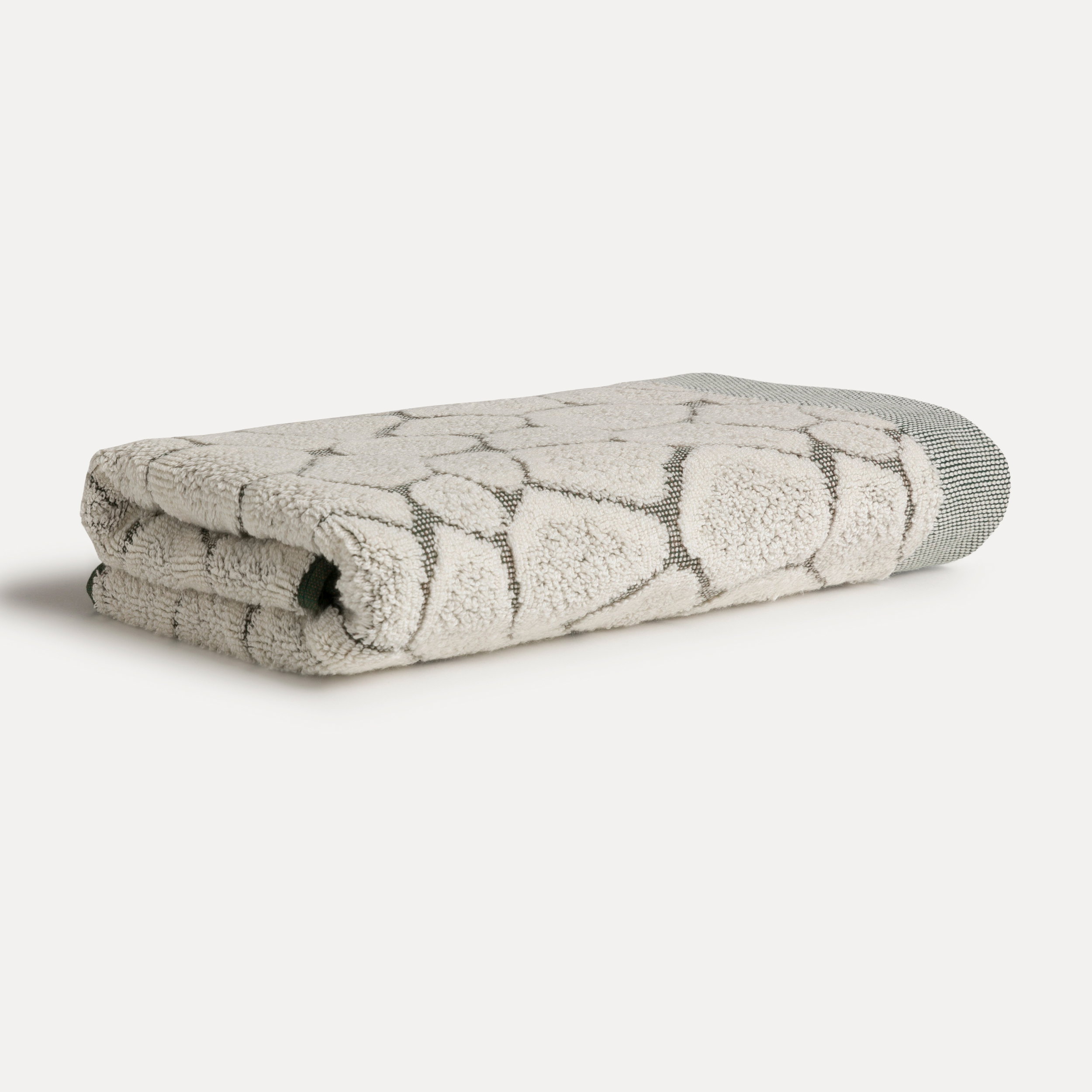 Handtuch, Badetuch, Muster, Texturiert, Beige-Grau