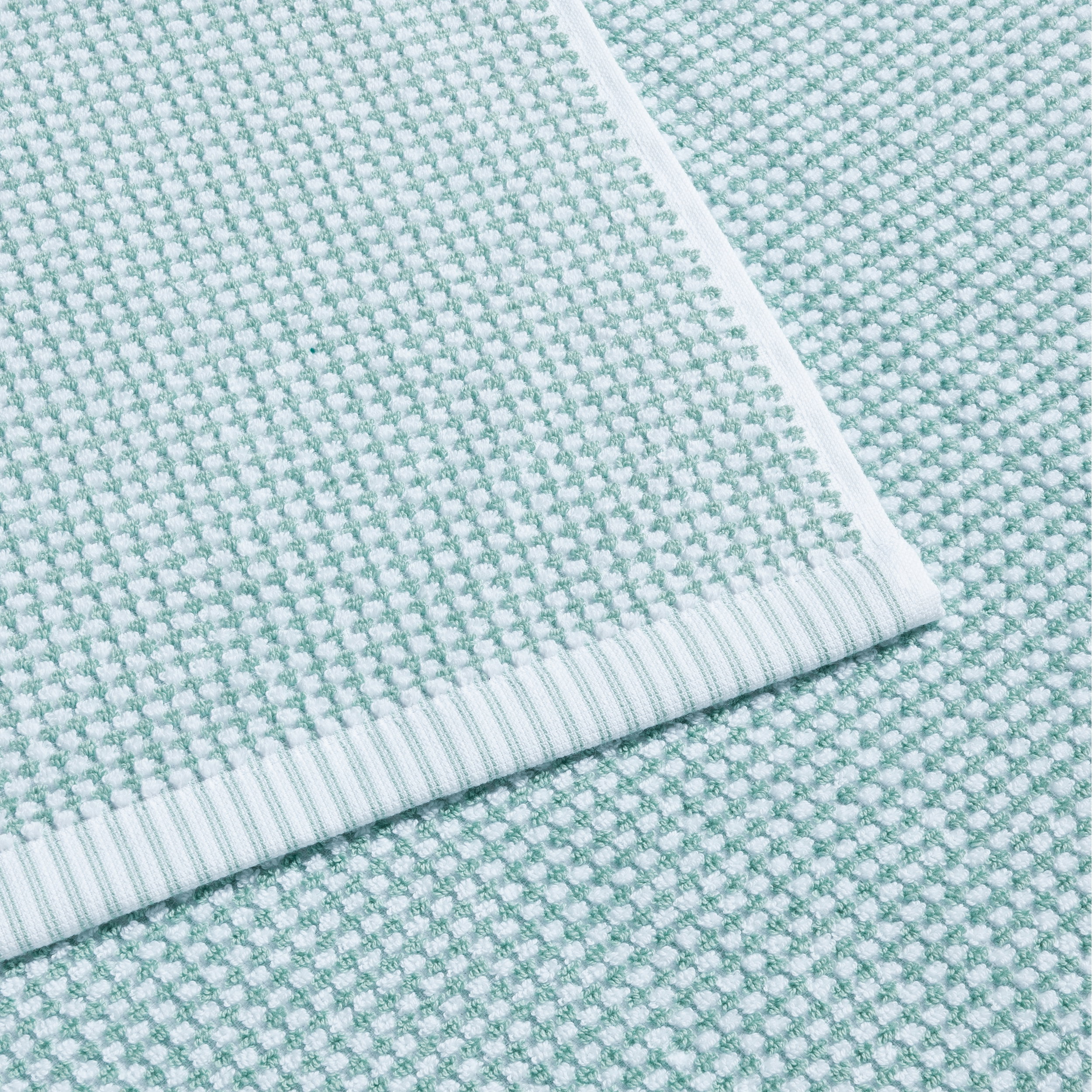 Tuch, Strickmuster, Mikrofaser, Mintgrün, Rippenkanten