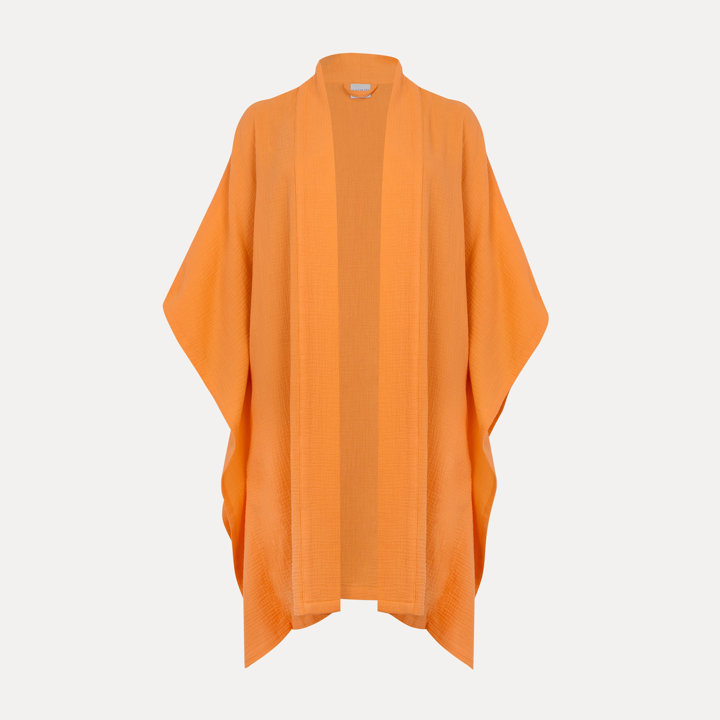 Poncho, Umhang, Orange, Gewebe, lockere Passform, kimono, poncho, orange, gestreift, offen