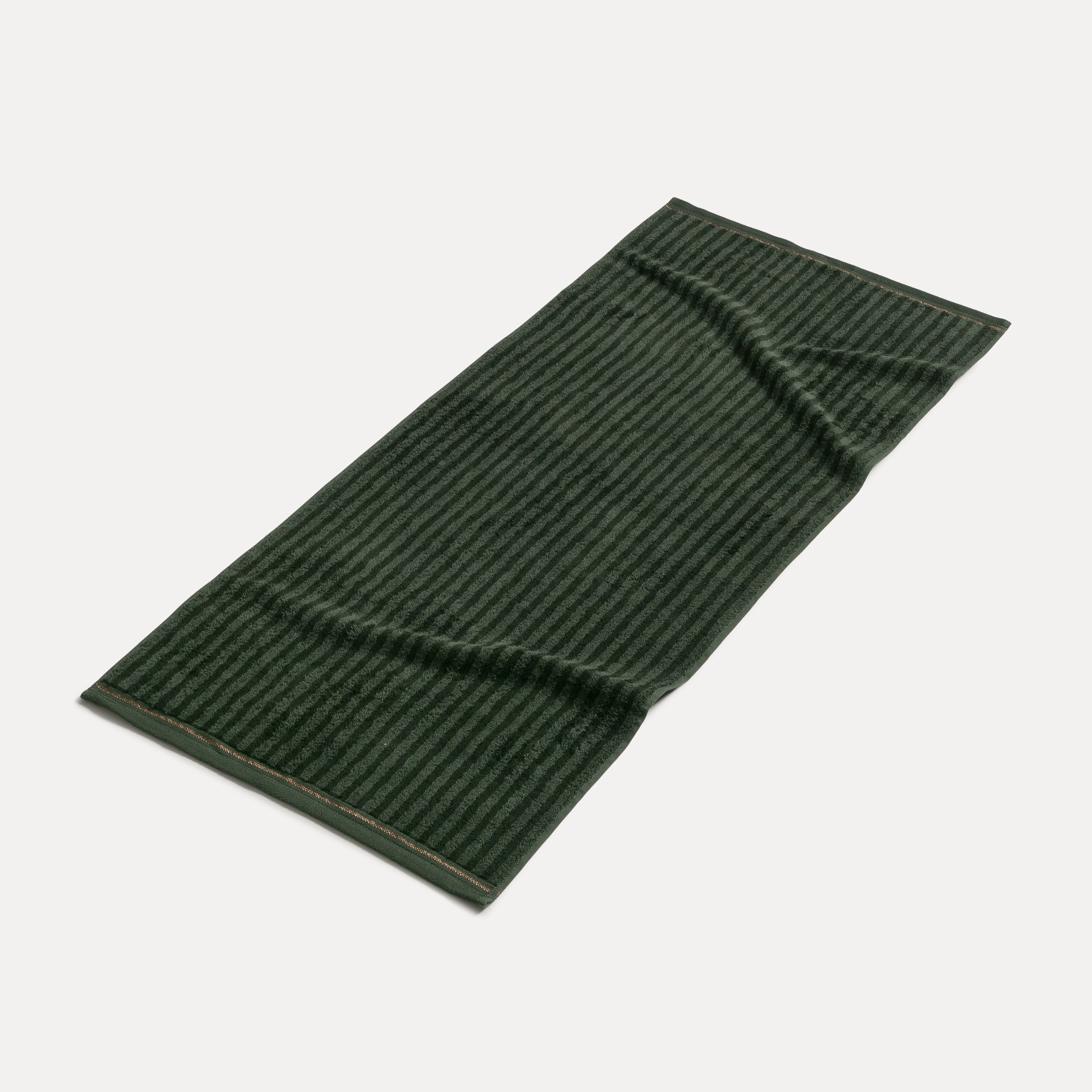 Schal, Streifen, Grün, Strick, Accessoire