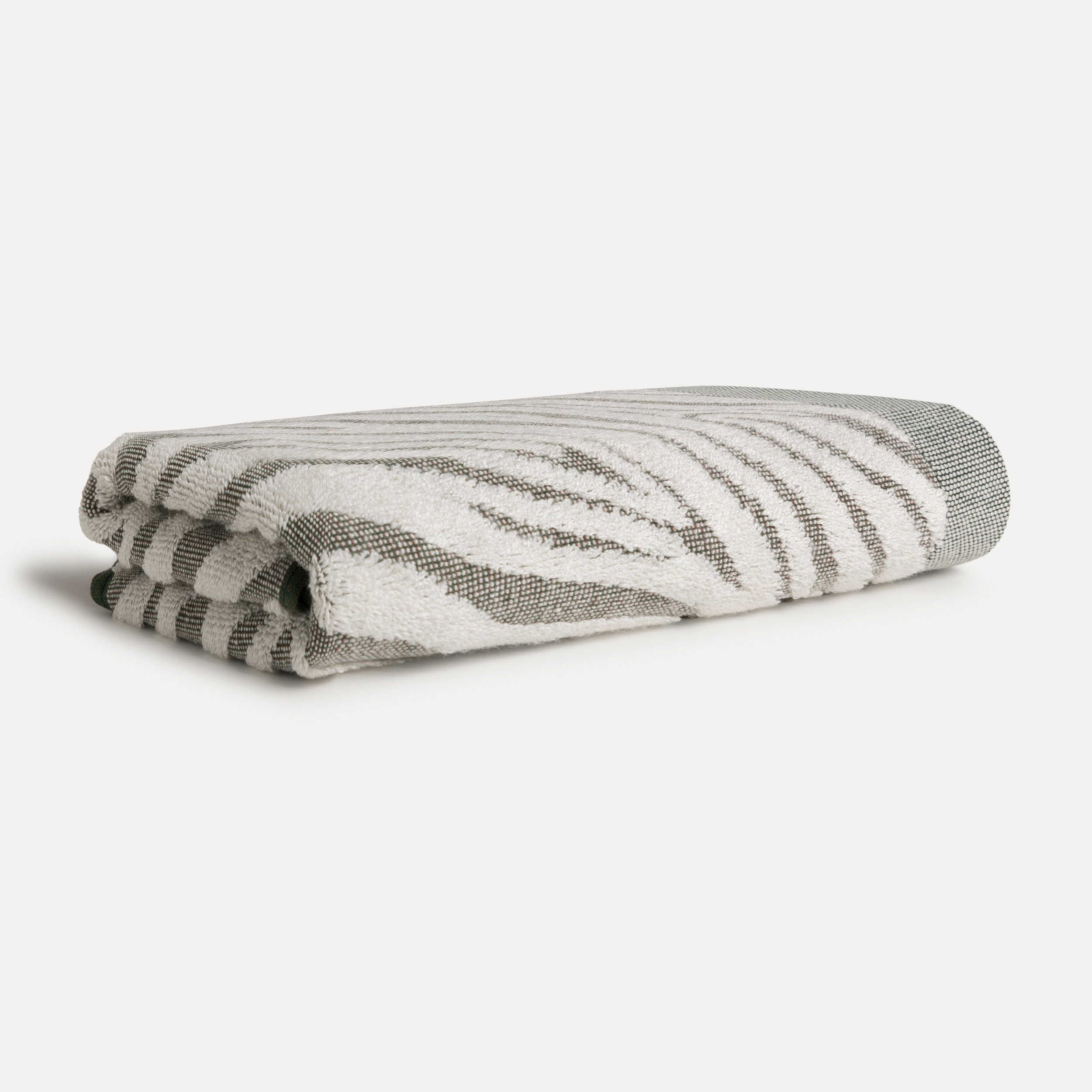 Handtuch, Badetuch, Gefaltetes Tuch, Gestreiftes Muster, Baumwolle