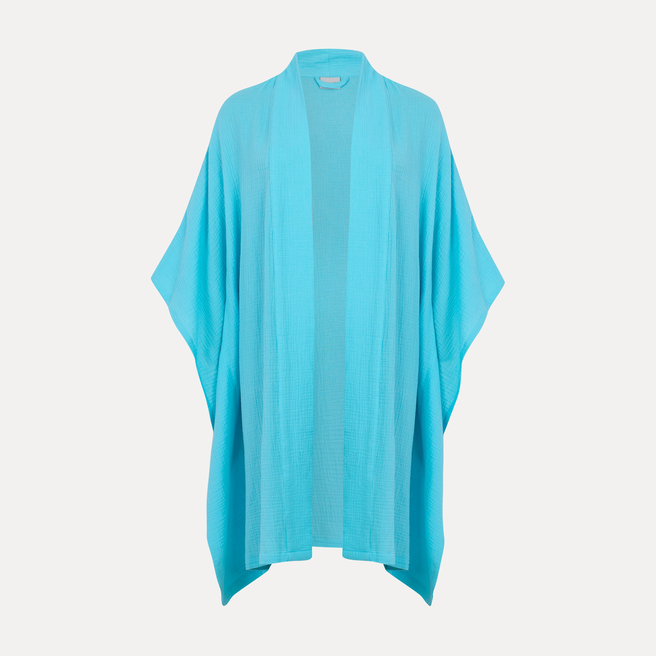 Kaftan, Poncho, Wickeloberteil, Türkis, Viskose, kimono, poncho, türkis, schal, offen
