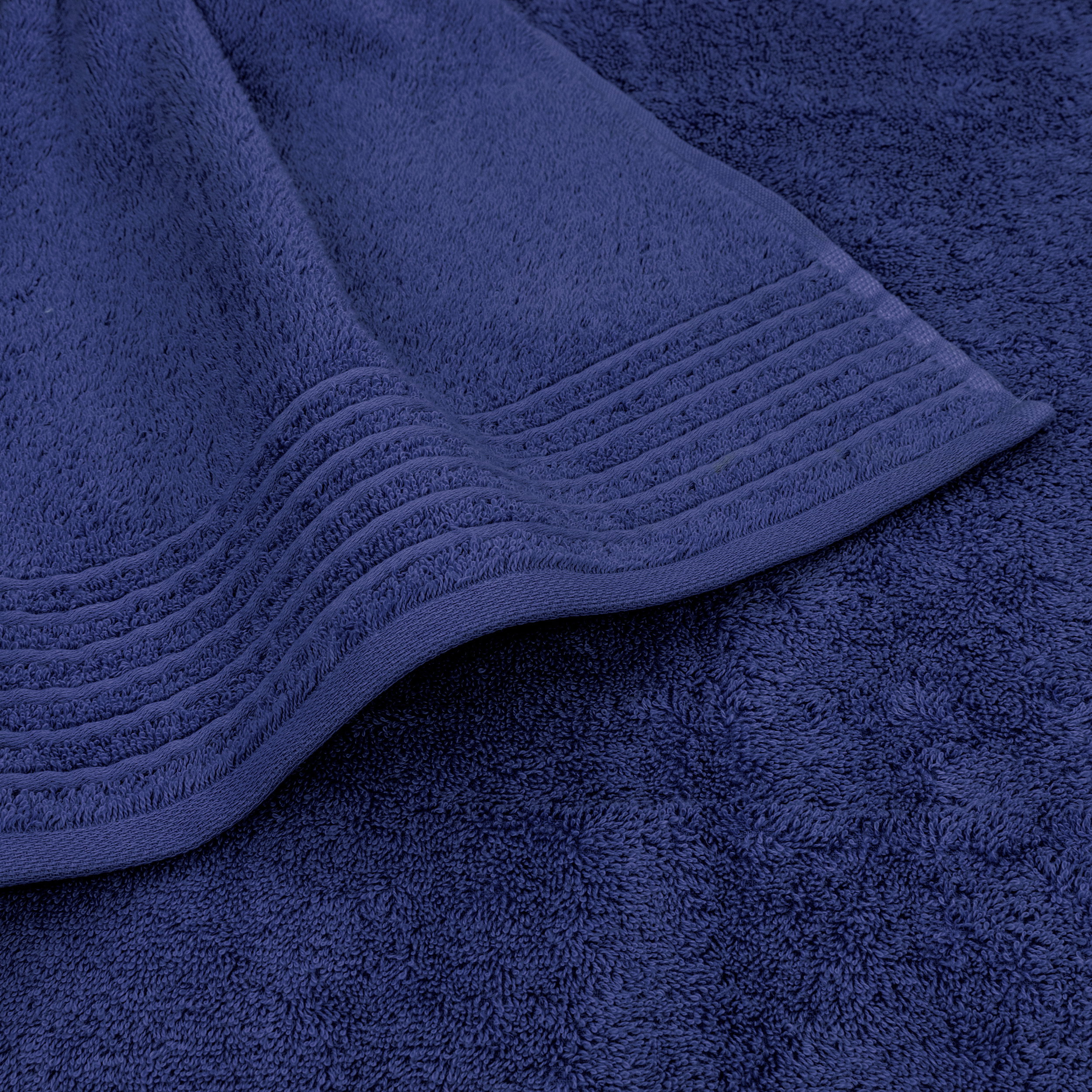 Tuch, Mikrofaserdecke, Stofffrottee, Frottier, Blaue Farbe, Dunkelblau, Frottier, Handtuch, Frottierstoff, Streifenrand
