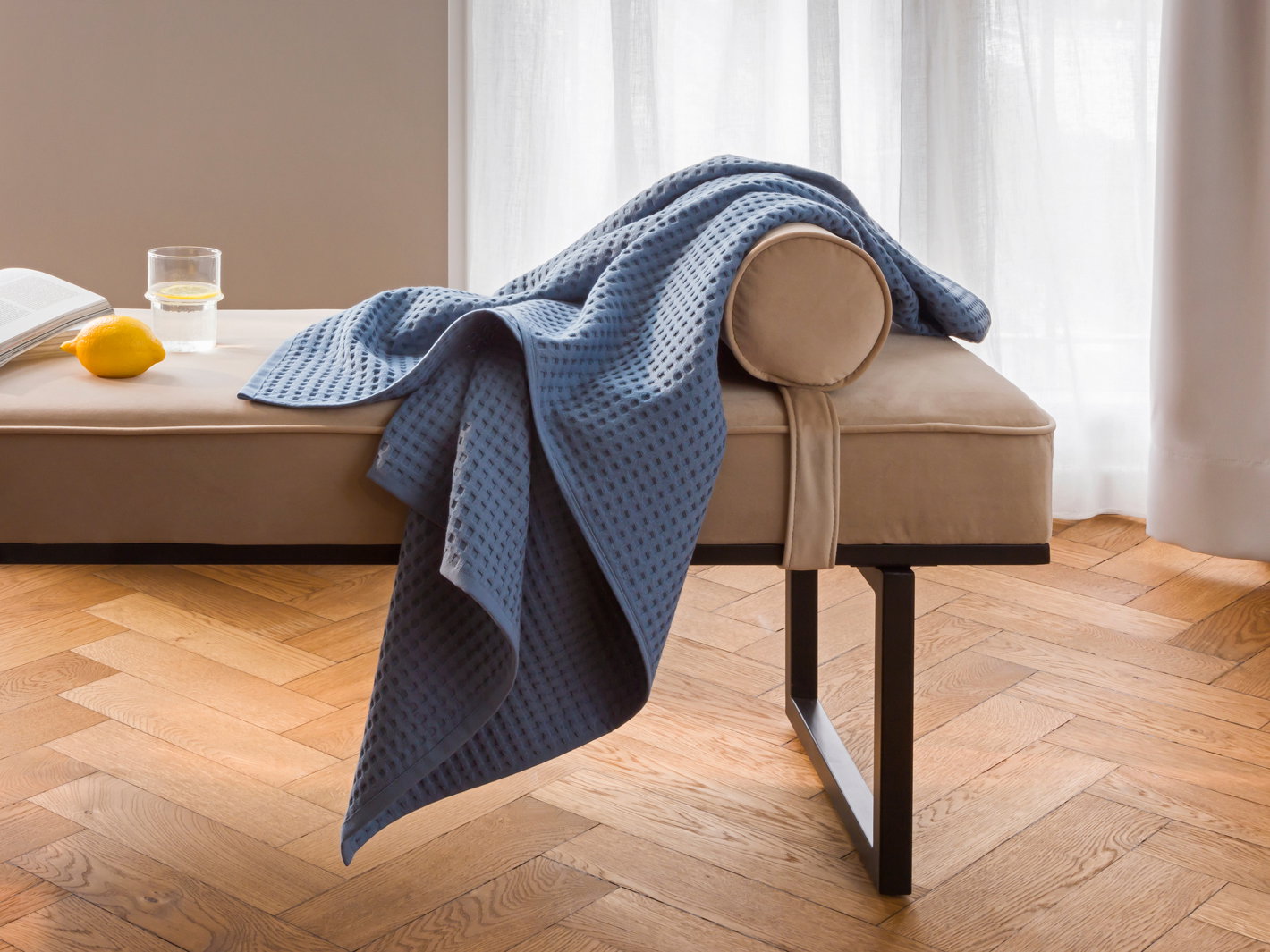 blanket, throw, blue, textured, blue