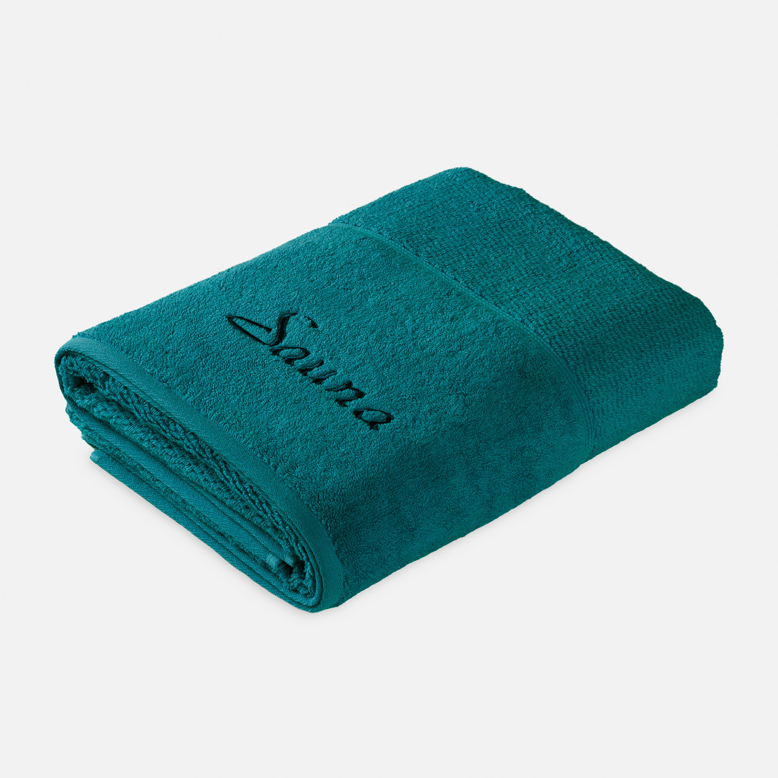 towel, turquoise, turquoise towel, embroidery, handtowel
