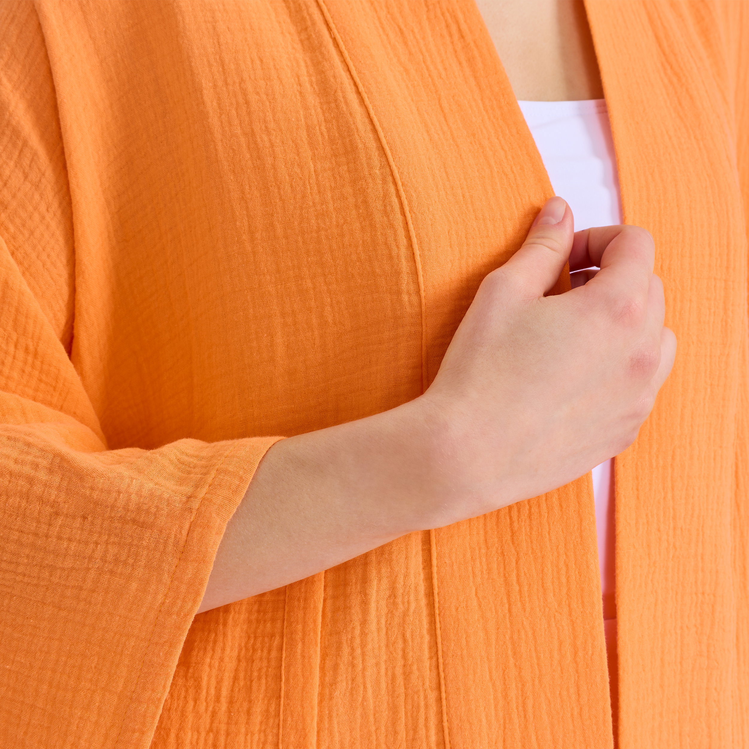 orange, Cardigan, Strickjacke, Ärmel, offen Front, orange, textur, cardigan, Ärmel, Stoff