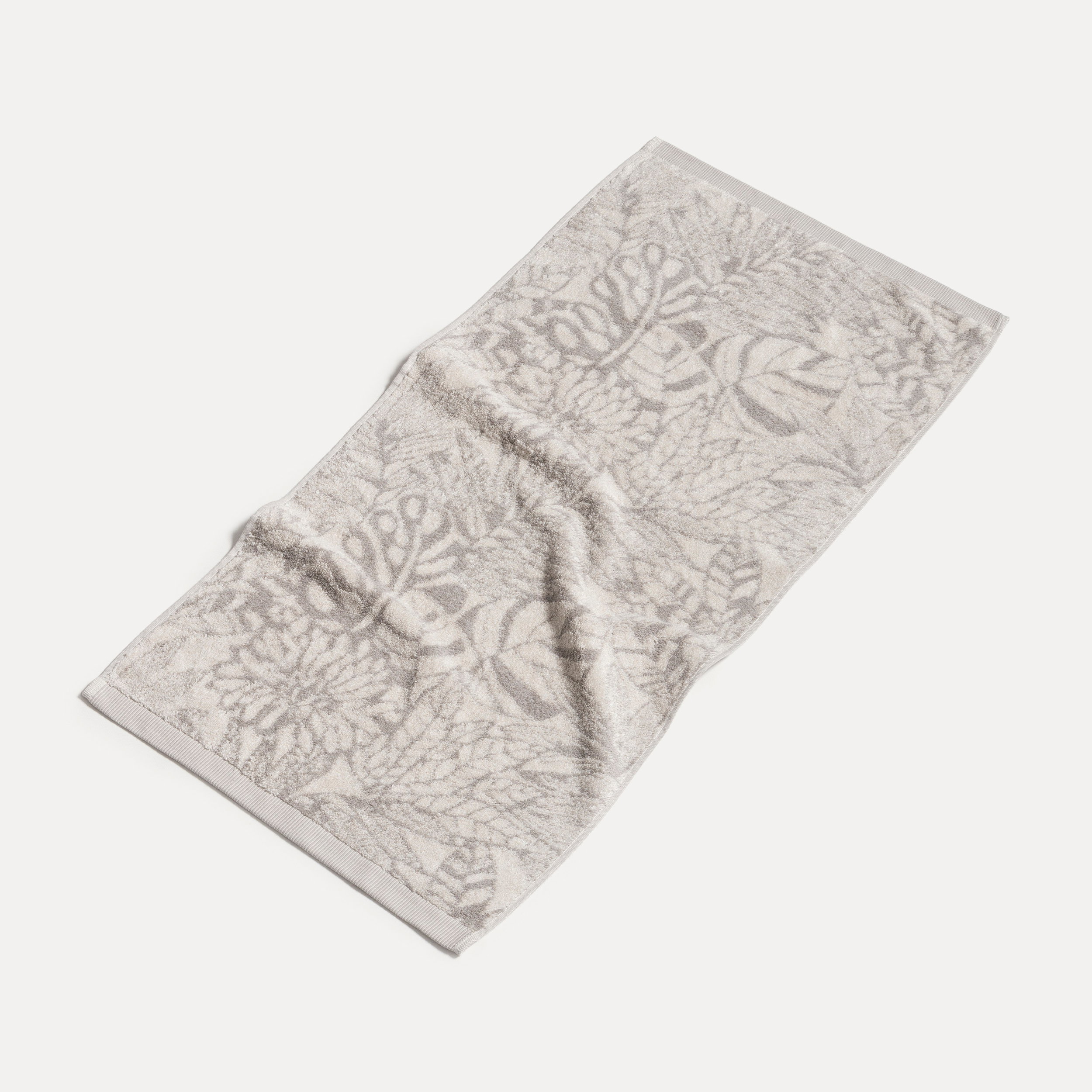 Handtuch, Badezimmer, Blumenmuster, Mikrofaser, Graustufen, Handtuch, Badehandtuch, Blumiges Muster, Weich, Beige