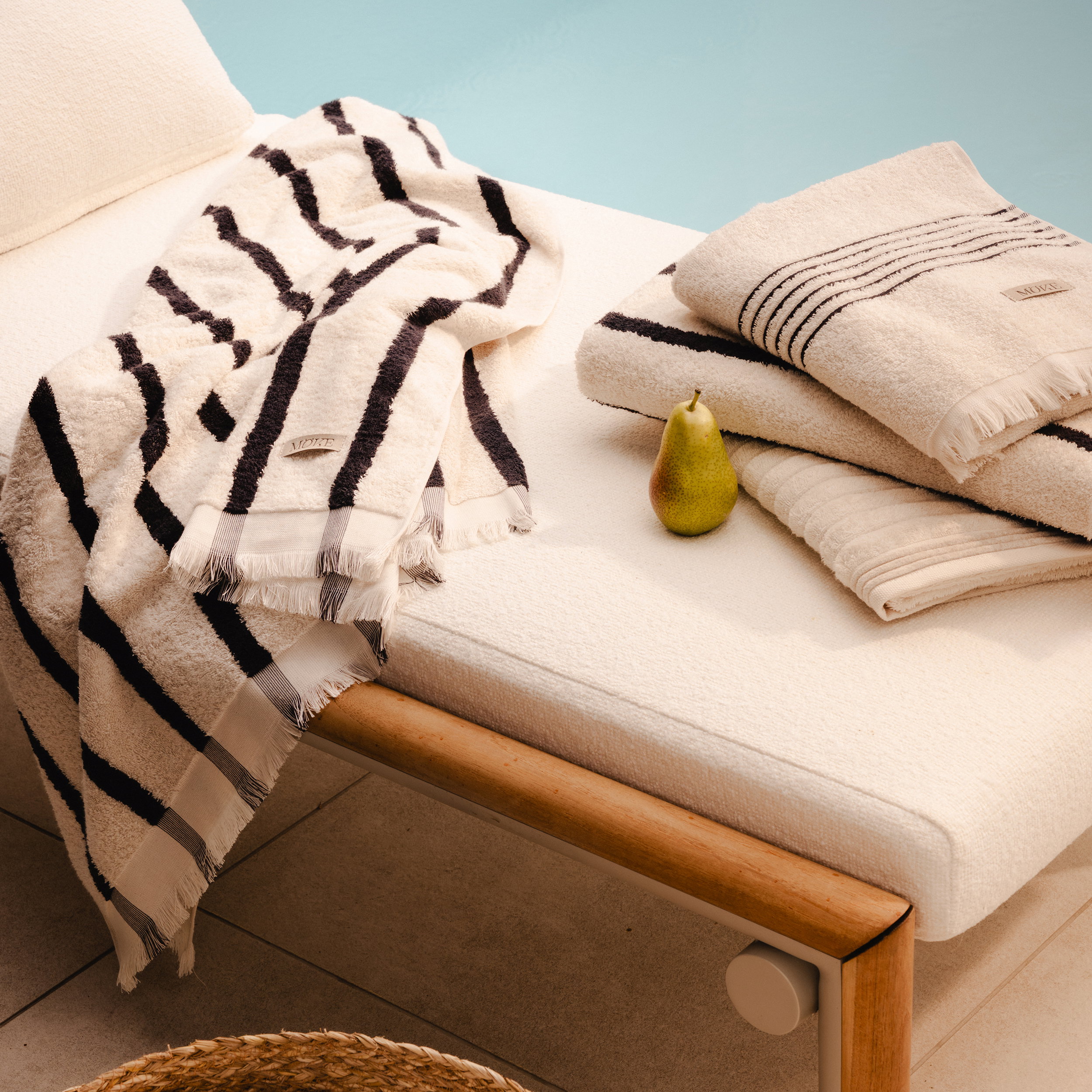 towels, bade, towel set, leinen, birne