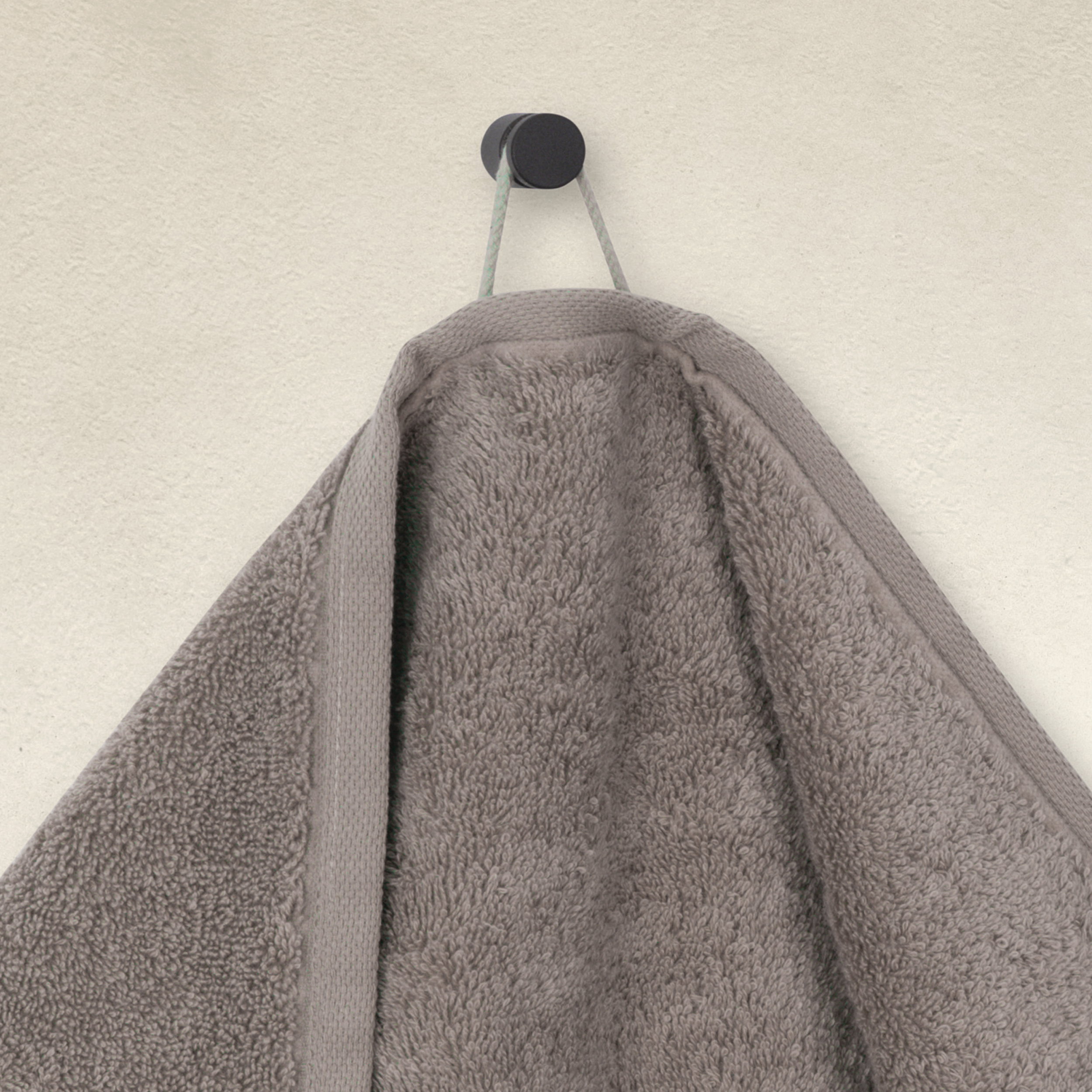Trockentuch, Badezimmer, Handtuch, Flauschig, Grau, Handtuch, Hängendes Tuch, Badehandtuch, Grau, Fleece-Material
