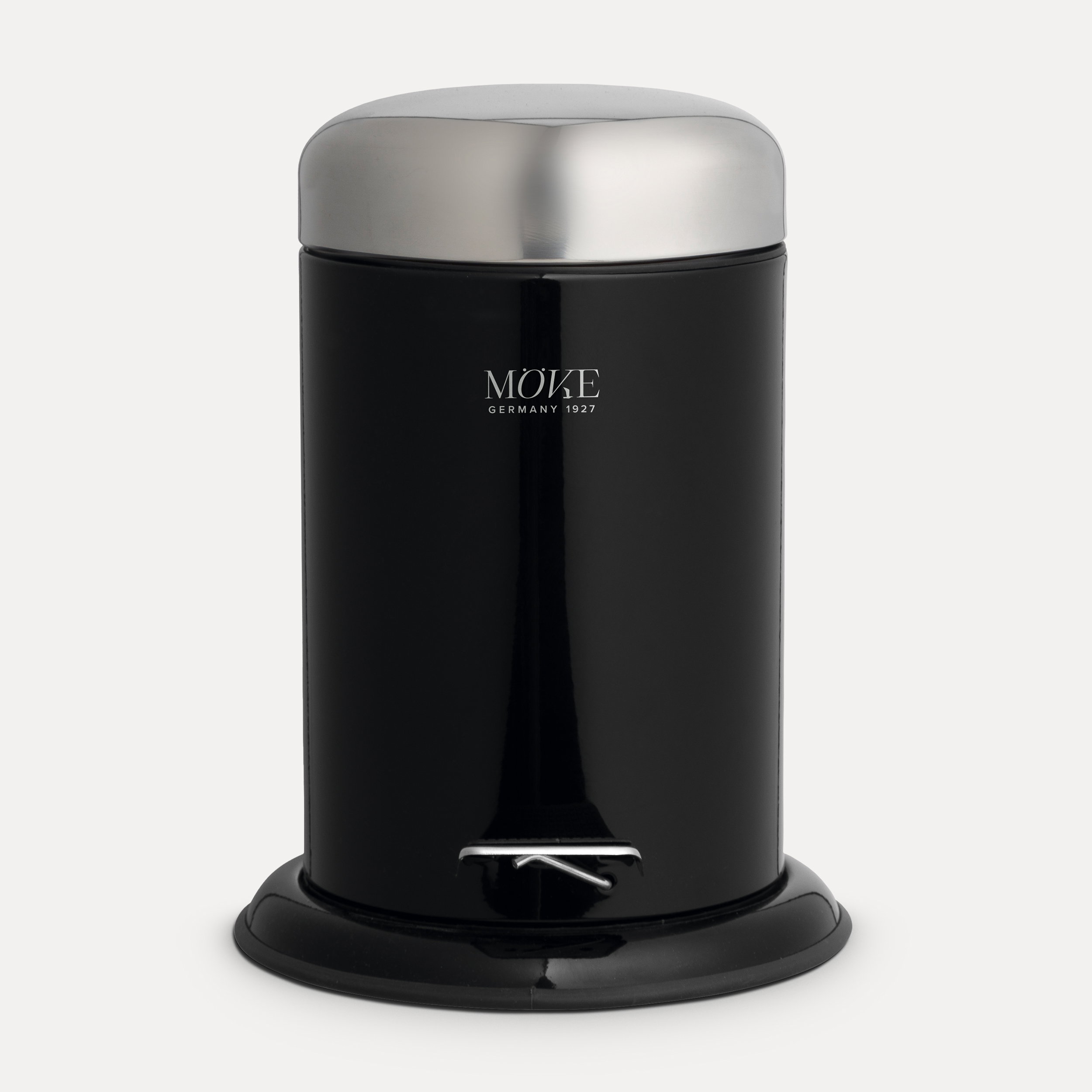 Thermos, Edelstahl, Schwarz, Schwenkkopf, Fußpedal