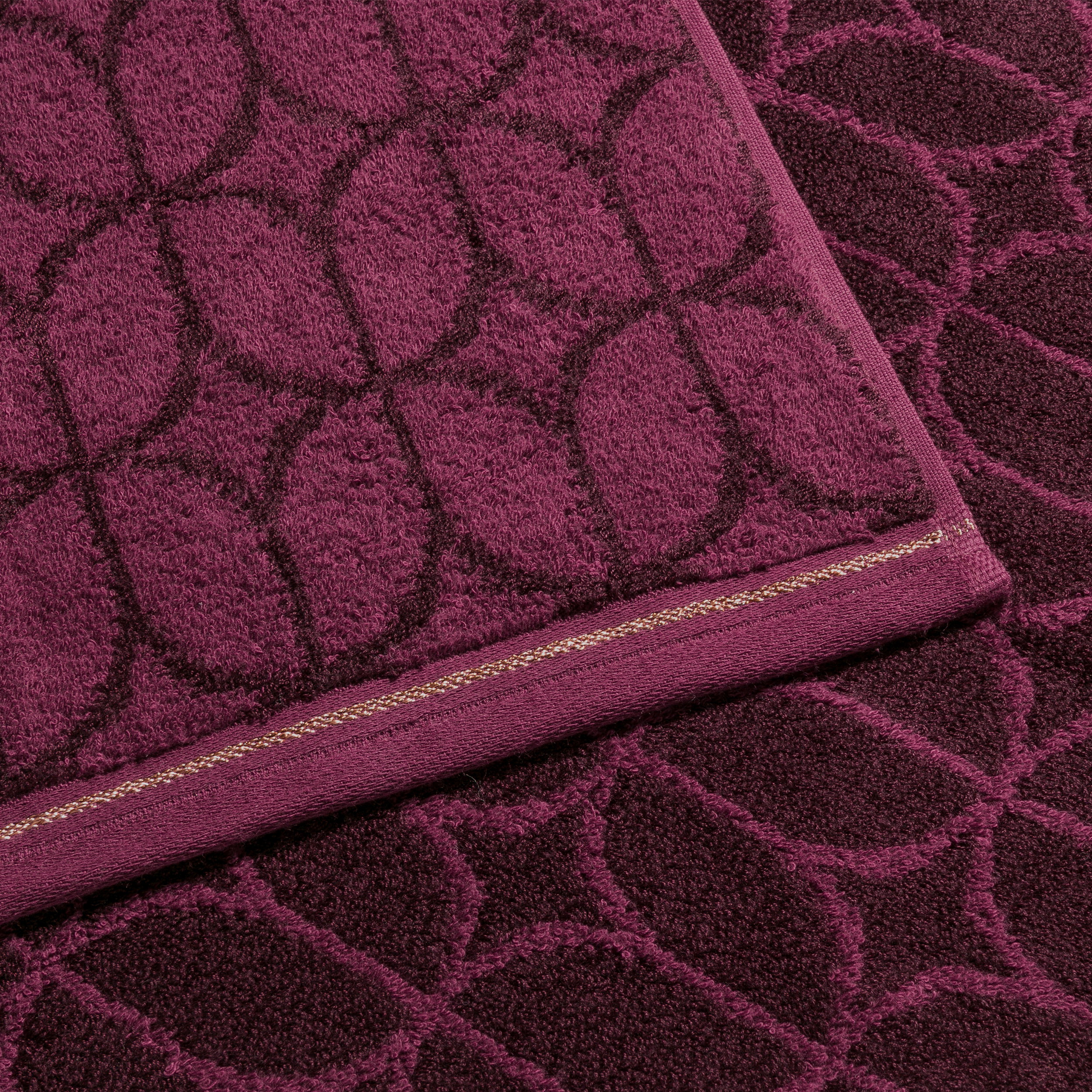 Soft Glam Handtuch 50X100 cm, burgundy (rot)