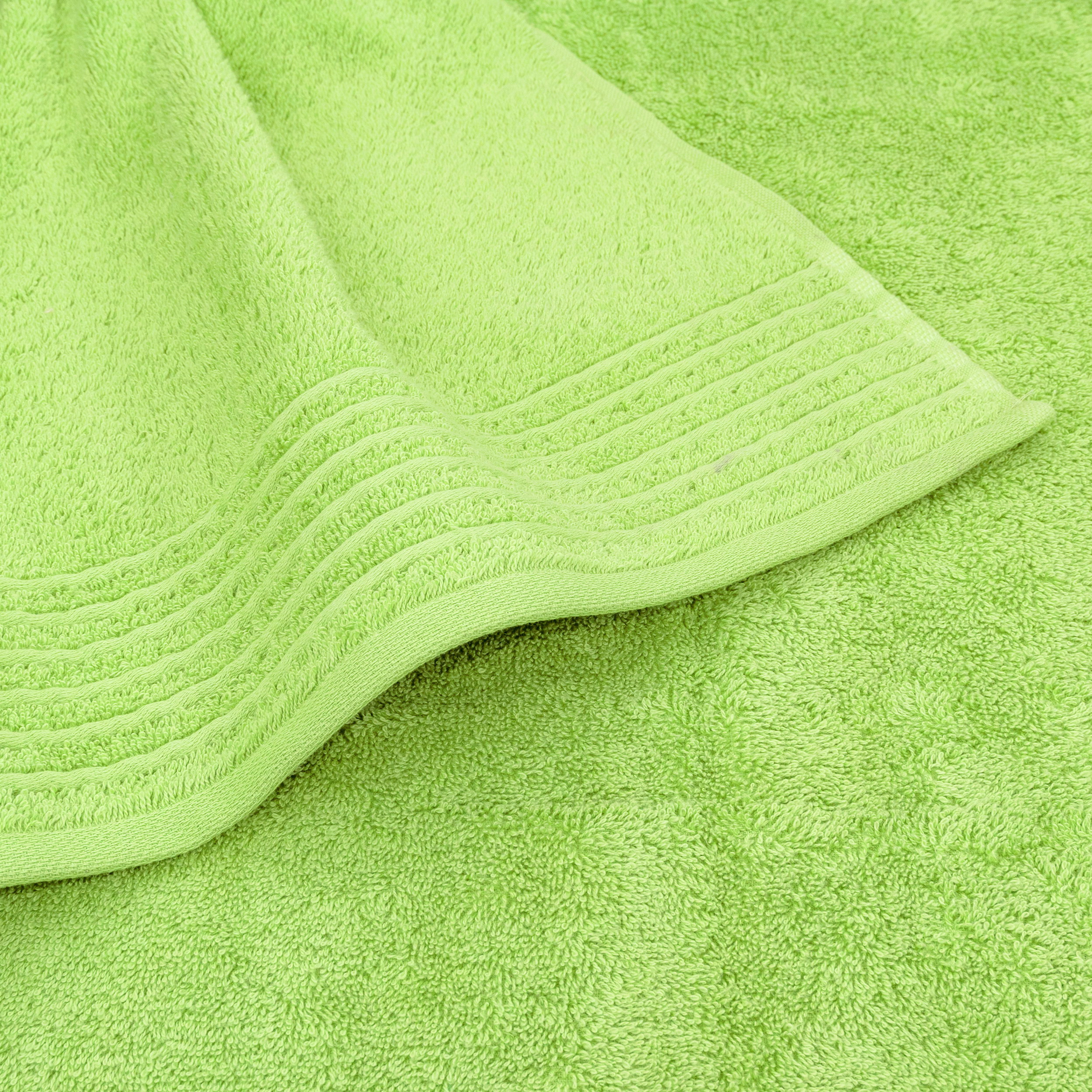 Tuchhandtuch, Baumwolle, Grün, Frottier, Streifen, Handtuch, Badetuch, Baumwolltuch, Frottee, Limette grün