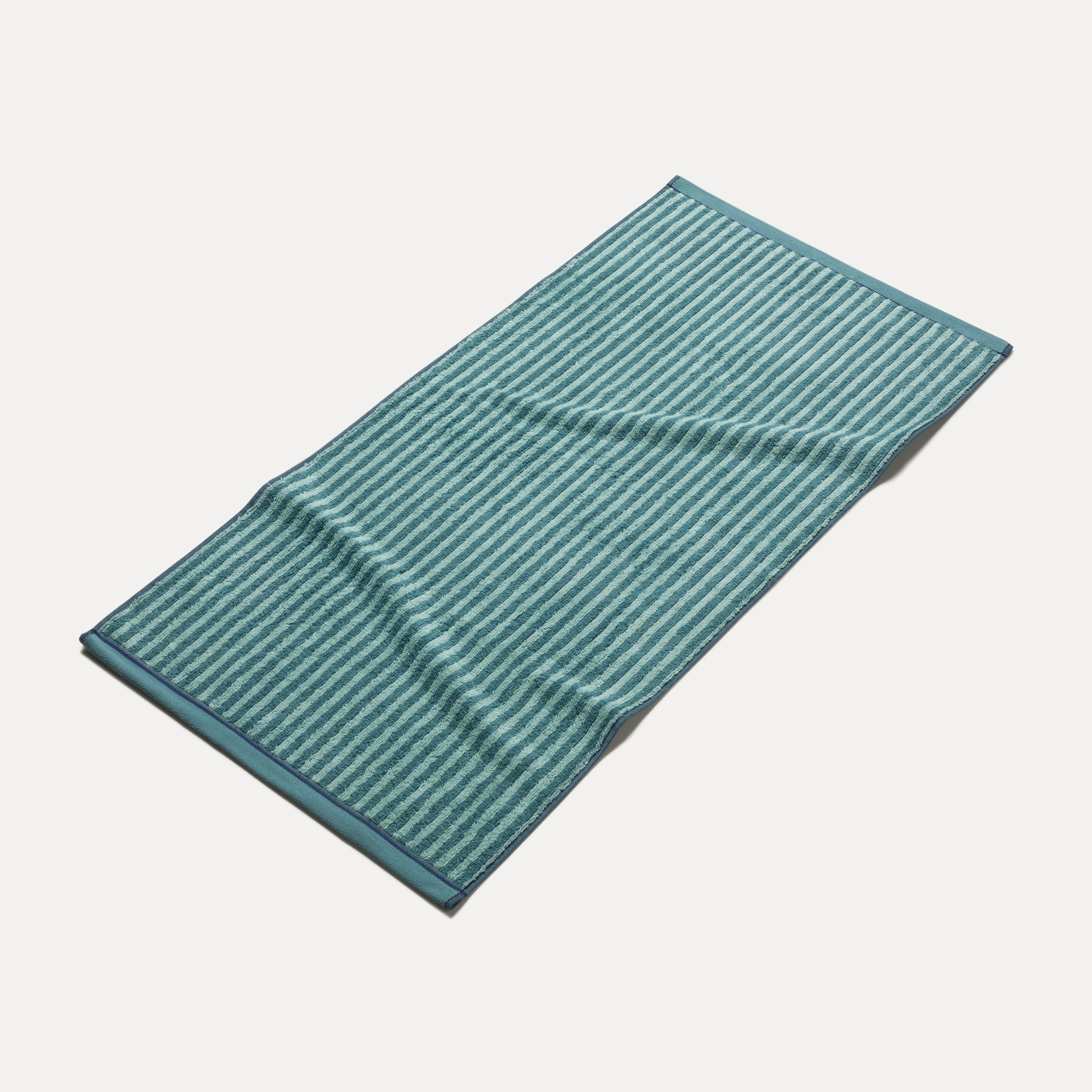Strandtuch, Tuch, Gestreift, Blaue Streifen, Frottee, Tuch, Strandtuch, Streifen, Seetuch, Türkis