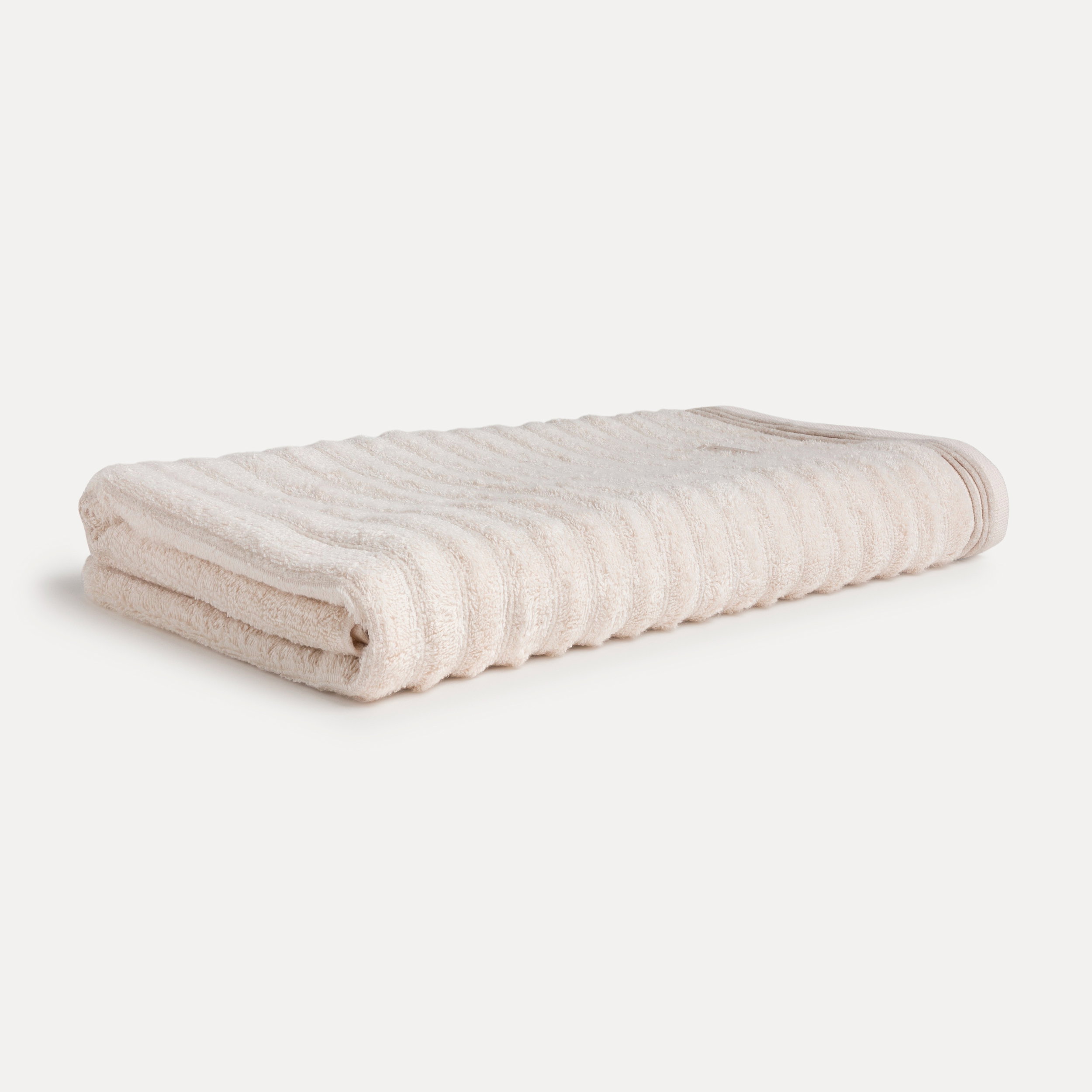 Handtuch, Badehandtuch, Frottee, Beige, Gestreift