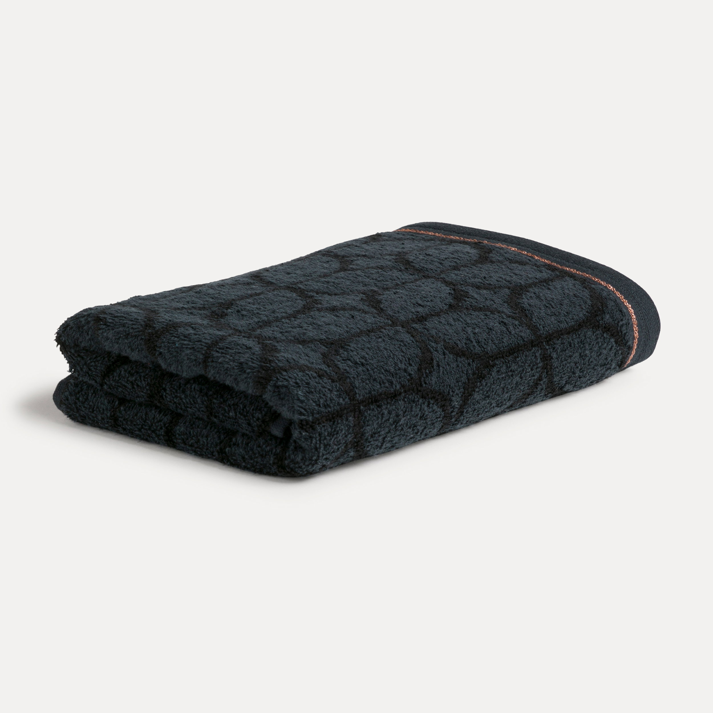 Tuch, Handtuch, Damenbadetuch, Kuscheltuch, Gepresste Muster,  towel, dunkles blaues handtuch, strukturierte oberfläche, gewellt quilt, dunkles blau