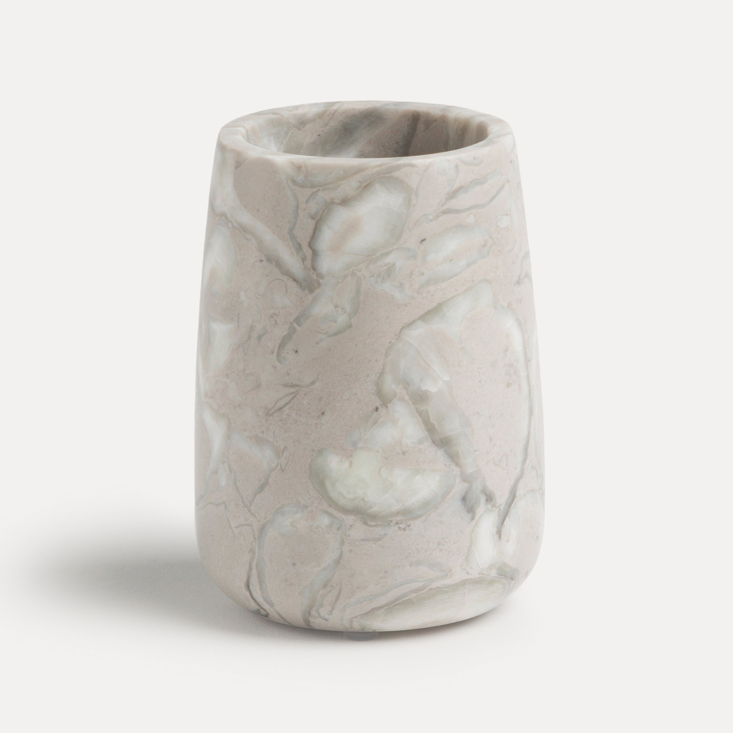 Vase, Steinoptik, Marmor, Blassierter Ton, Zylindervase