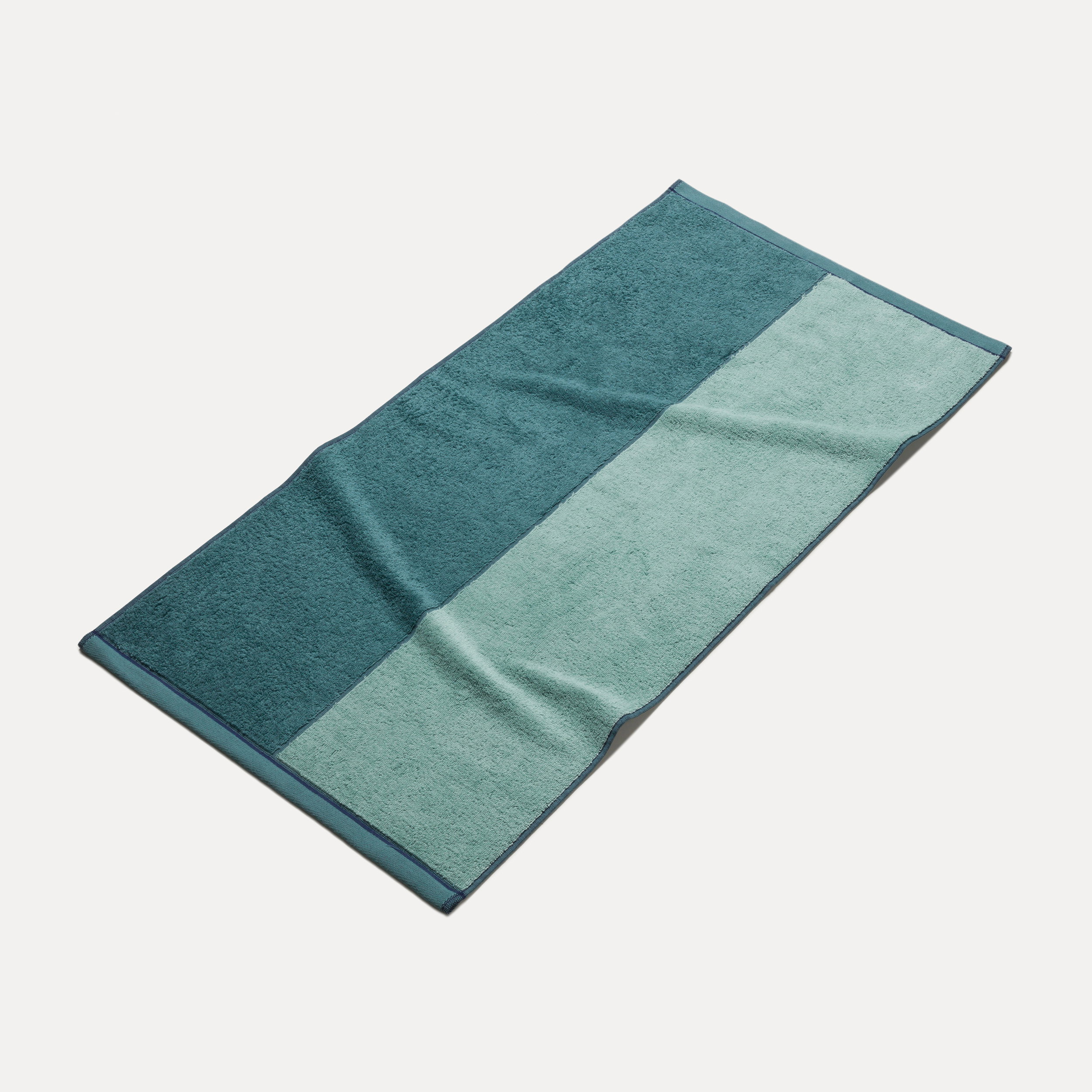 Dekoration für Zuhause, Handtuch, Strandtuch, Bande, Streifen, Tuch, Meerblick, Tuch, Microfaser, Blockstreifen, Blaugrün, Handtuch