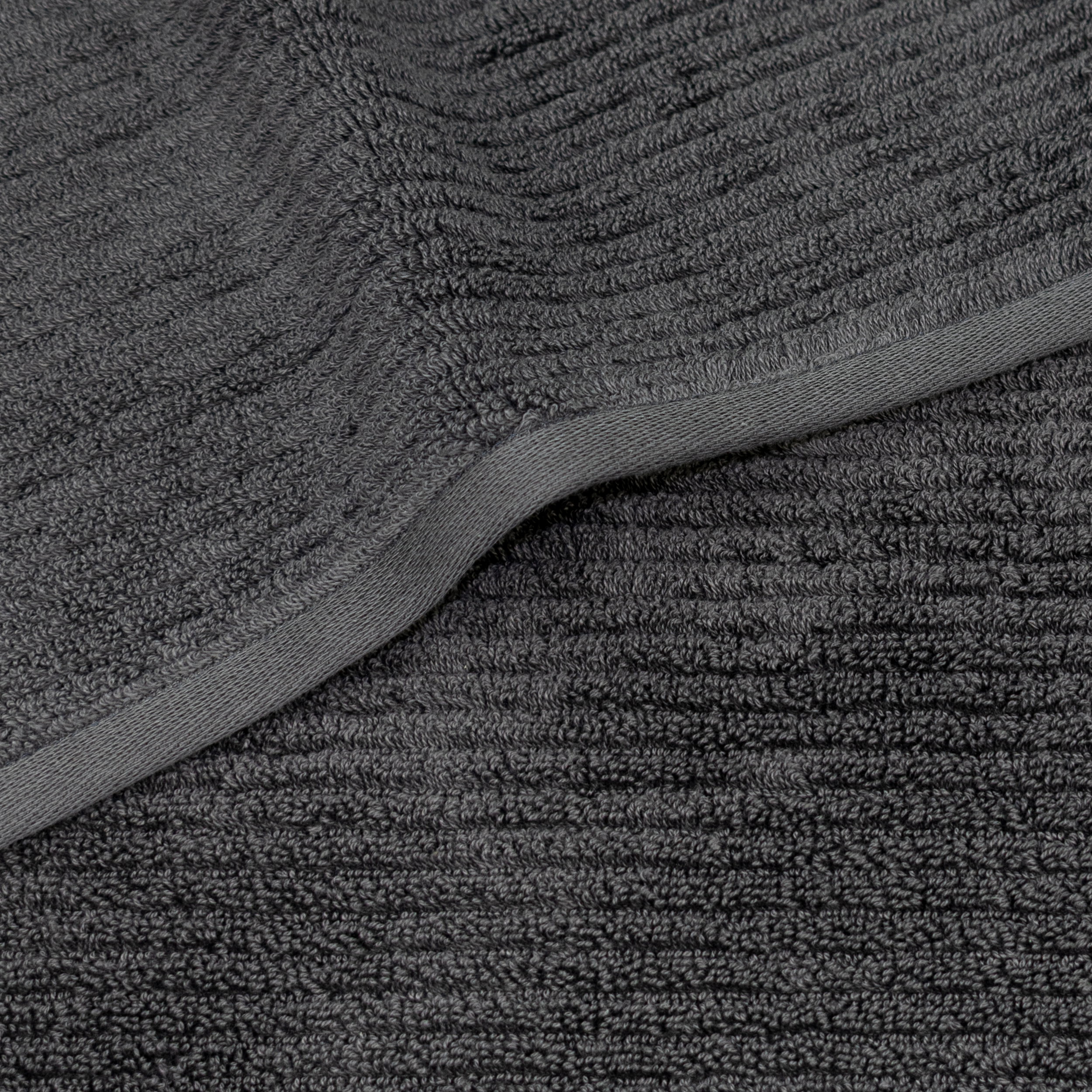 tuch, badetuch, grau, texturiert, gefalzter rand, Handtuch, Frottier, Dunkelgrau, Grobtextur, Kante