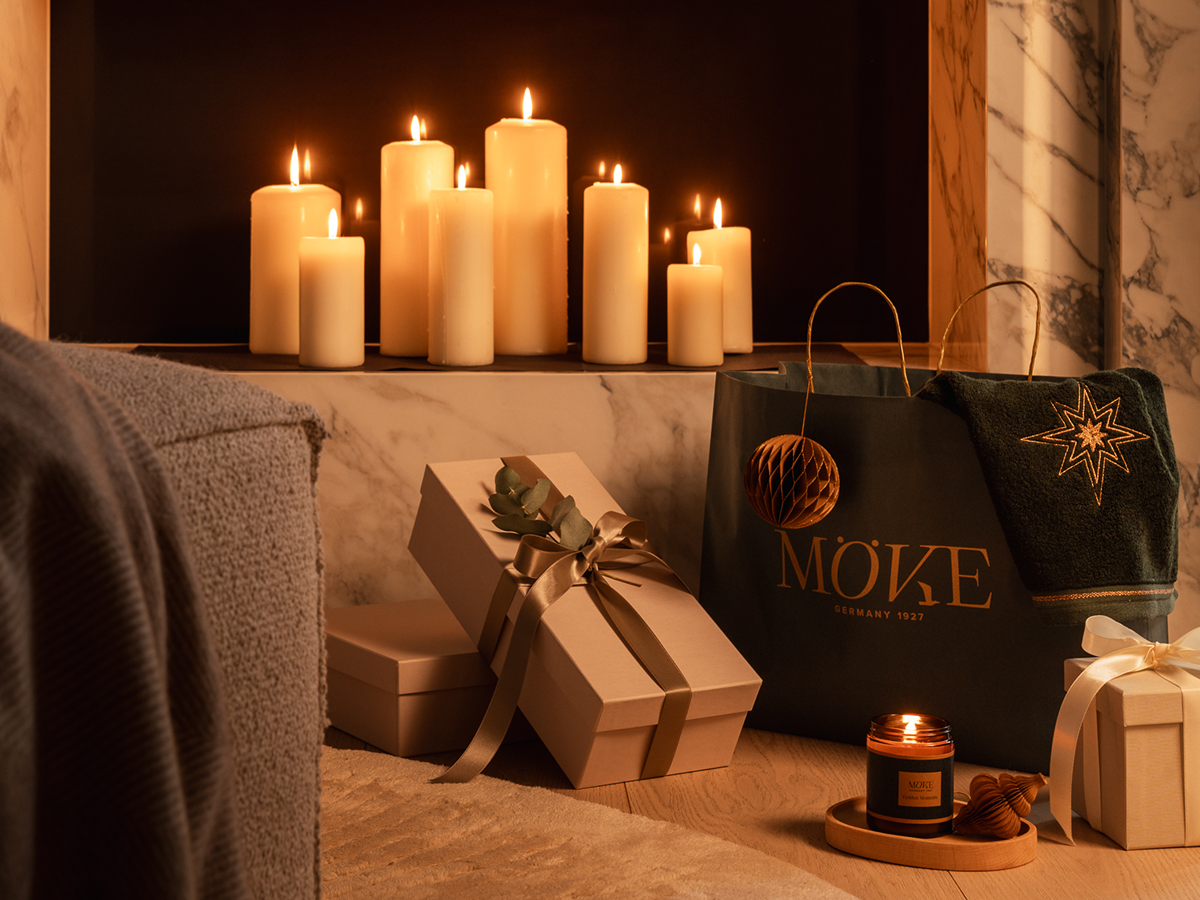 Duftkerze, Stumpenkerzen, Geschenktüte, Geschenkboxen, Weihnachtsdekoration