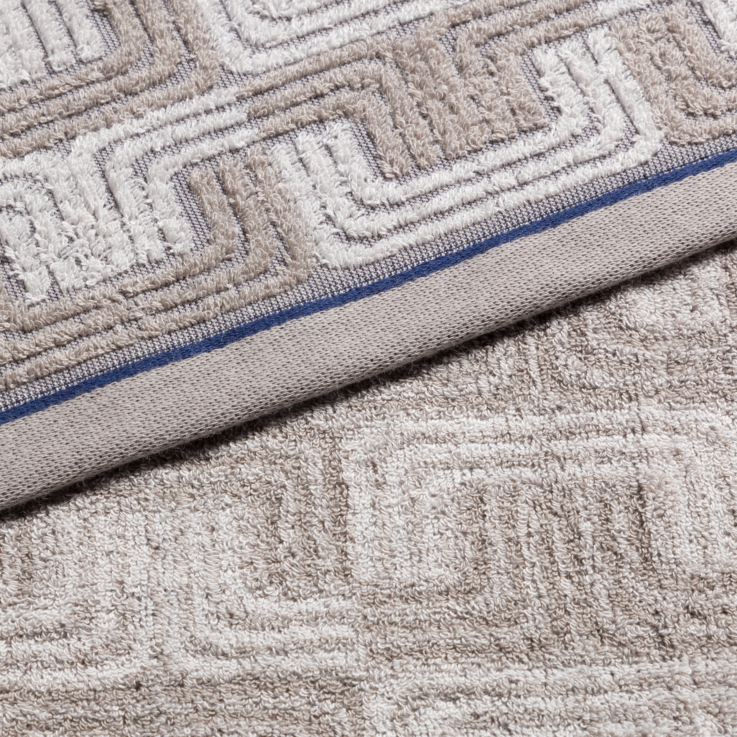 Dekoration für Zuhause, Teppich, Teppich, Küchenmatte, Kabelstil, Muster, Beidseitig, Teppich, Kaffee- und Cremetöne, Muster-Rand, Gewebe-Textur, Kuschelige Oberfläche