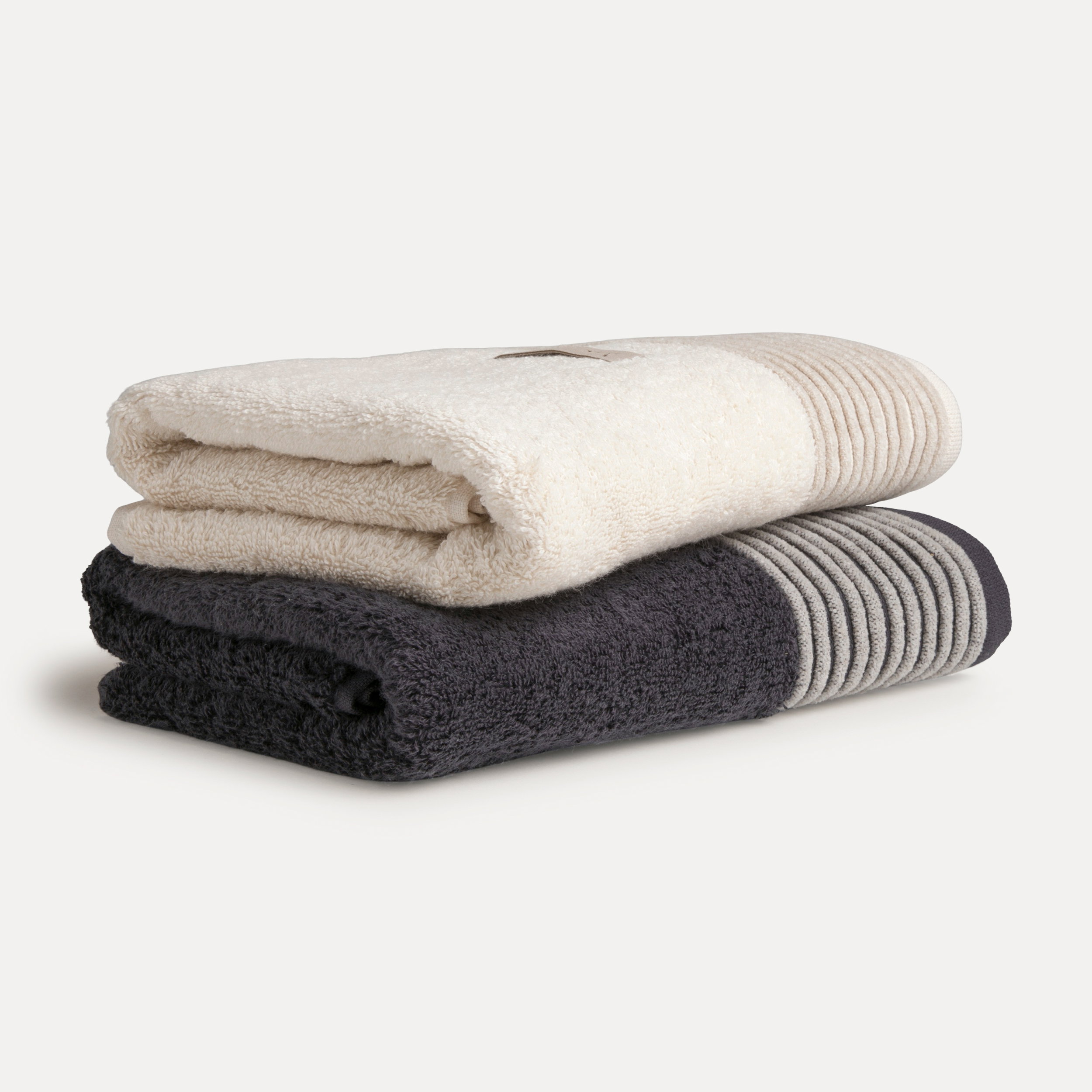 Handtücher, Baumwolltuch, Beiges Tuch, Grau Tuch, Rippenmuster, Handtücher, Badehandtuch, Cremer Handtuch, Grau/Beige Handtuch, Baumwolltuch, Handtücher, Twinset, Frottier, Beige, Grau, Handtücher, Badetuch, Baumwolle, Beige, Grau, Handtuch, Frottee, Bade