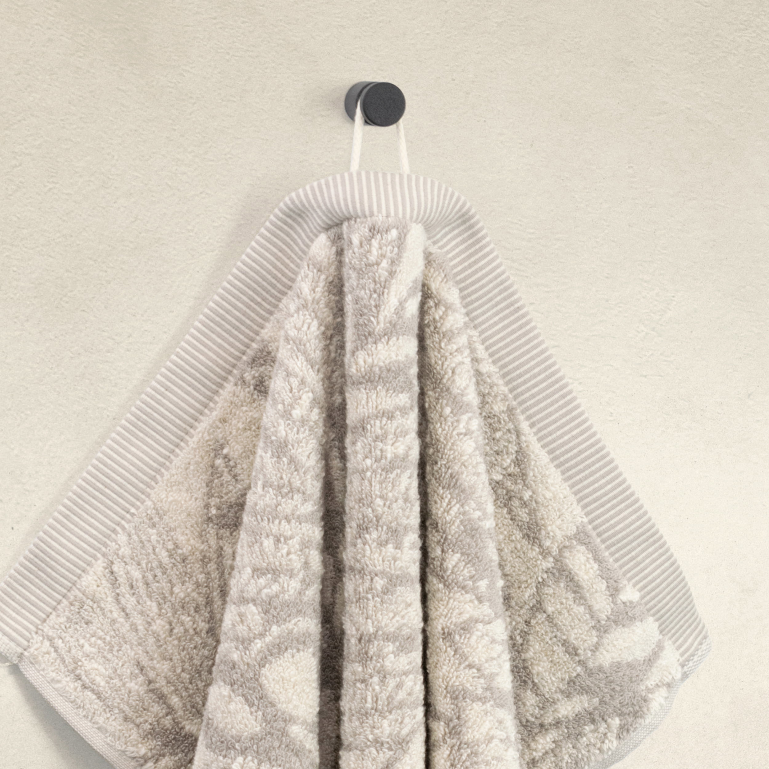 Handtuch, Bad, Baumwolle, Creme, Muster,  towels, bath towel, textured, cream, hanging