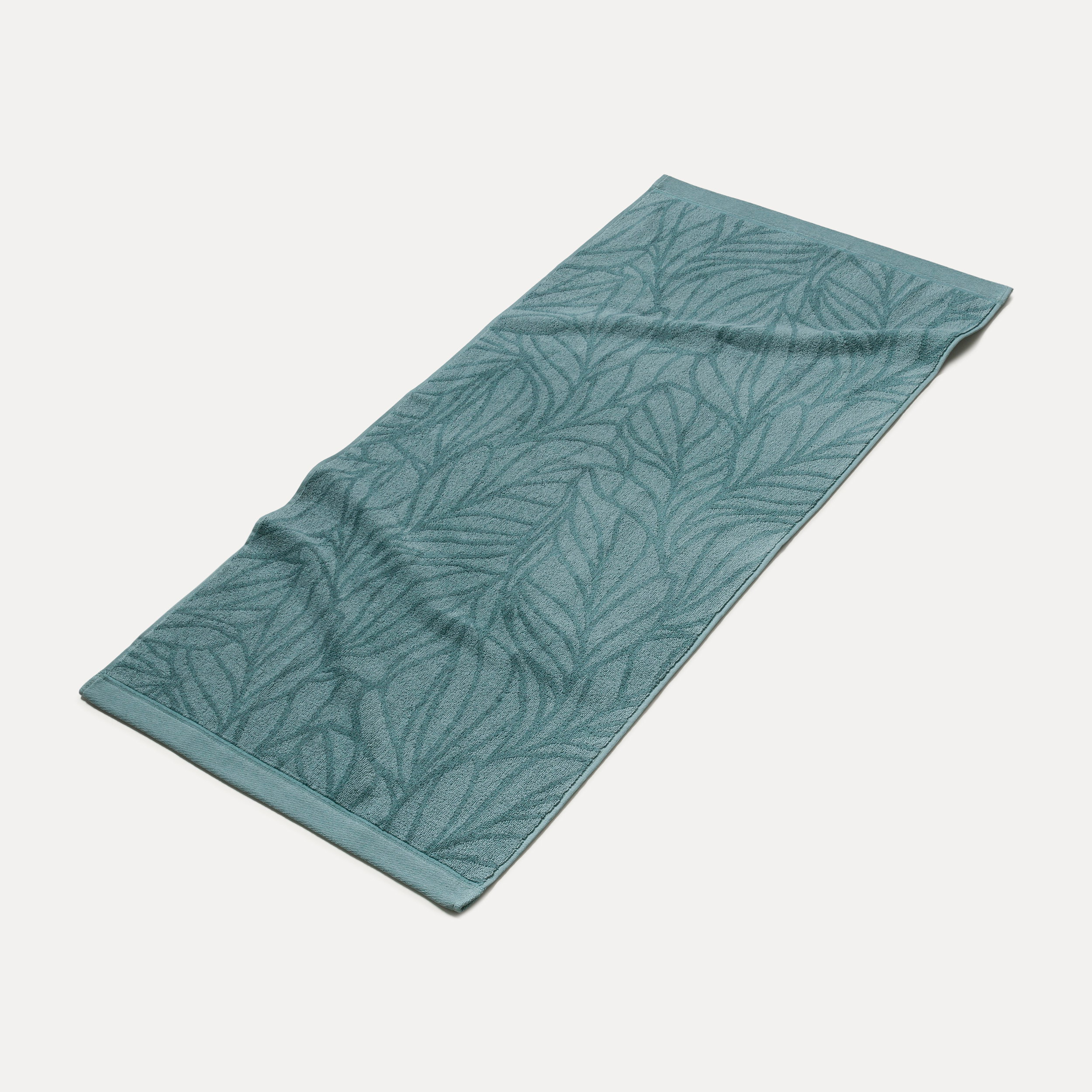Teppichtuch, Badezimmerhandtuch, Bedruckt, Muster, Turquoise, Handtuch, Turquoise, Muster, Frottier, Badematte