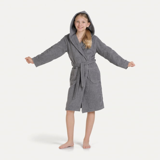 möve Superwuschel hooded bathrobe stone