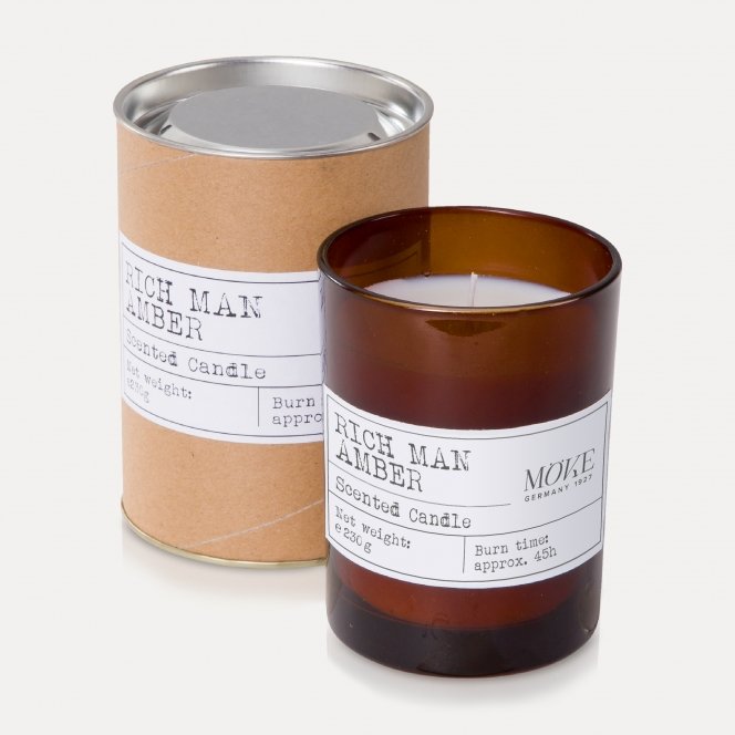 MÖVE Apothecary scented candle, rich man amber