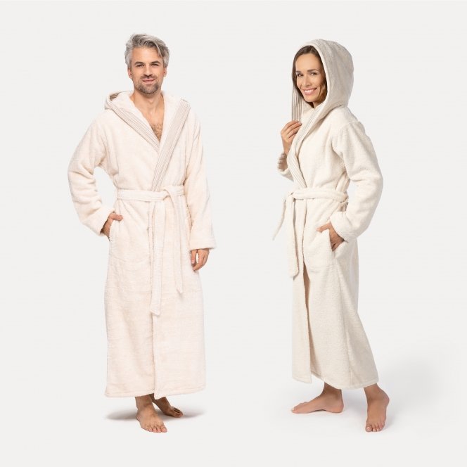 MÖVE Wellness hooded bathrobe nature