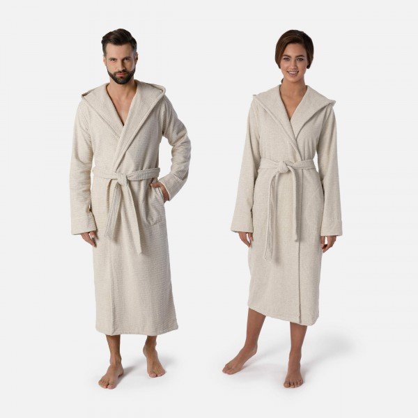möve Wellbeing hooded bathrobe S. XS