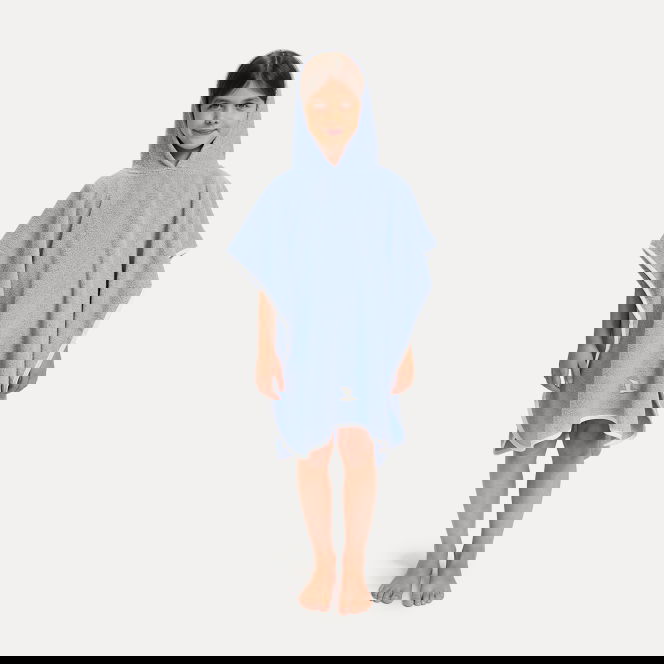 Soft Hug Poncho blau